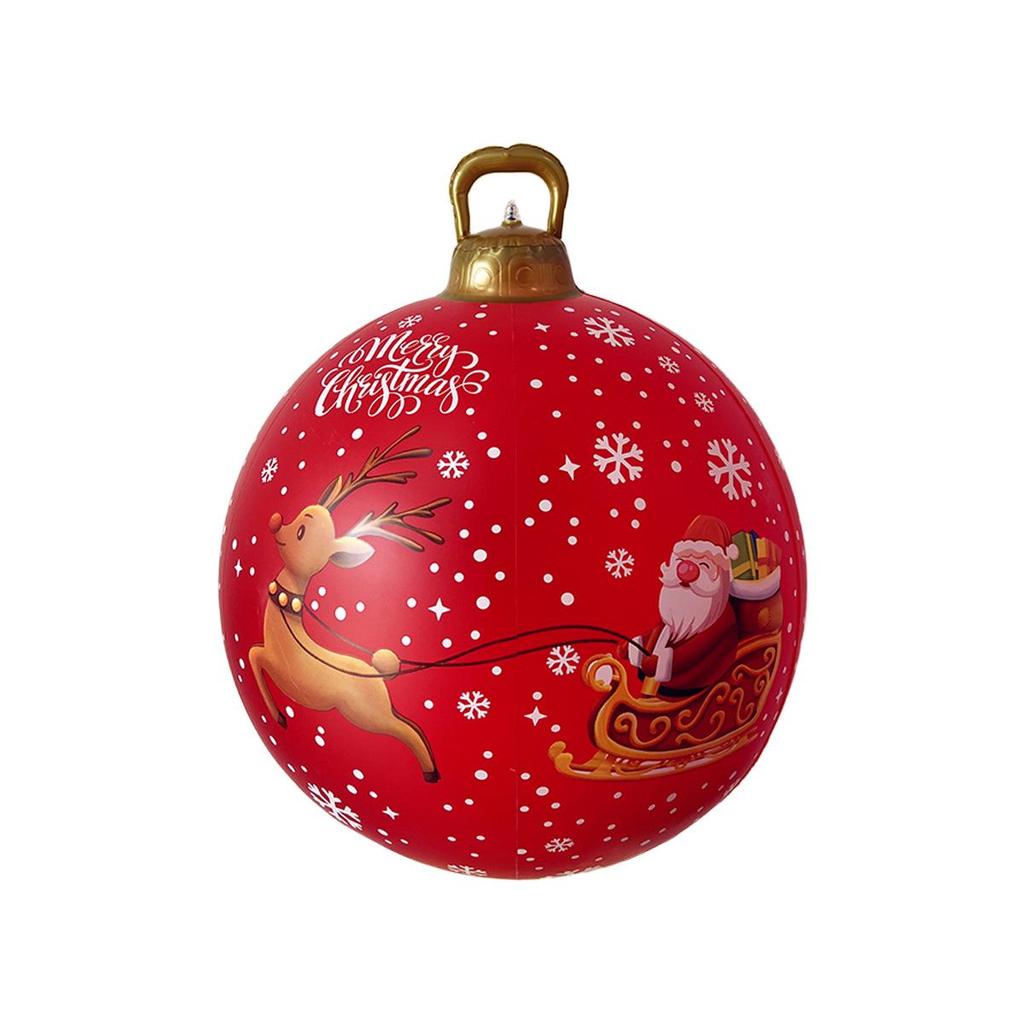 Eco-friendly PVC Inflatable Christmas Ball for Indoor & Outdoor Festive Decoration