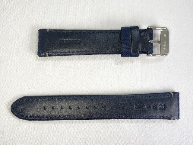 L0MT011J0 SEIKO Prospex 20mm Polyester Band Navy and via (for SBDY101/ 4R35-04J0 others) (Ships Nekoposu)