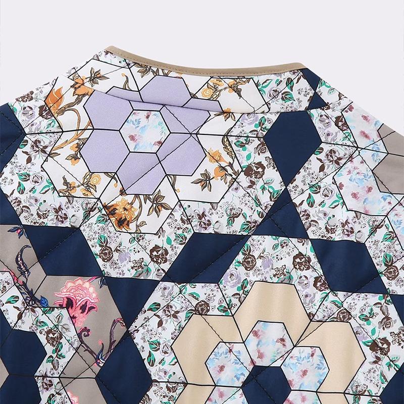 Двусторонняя свободная хлопковая куртка с принтом — фото 11