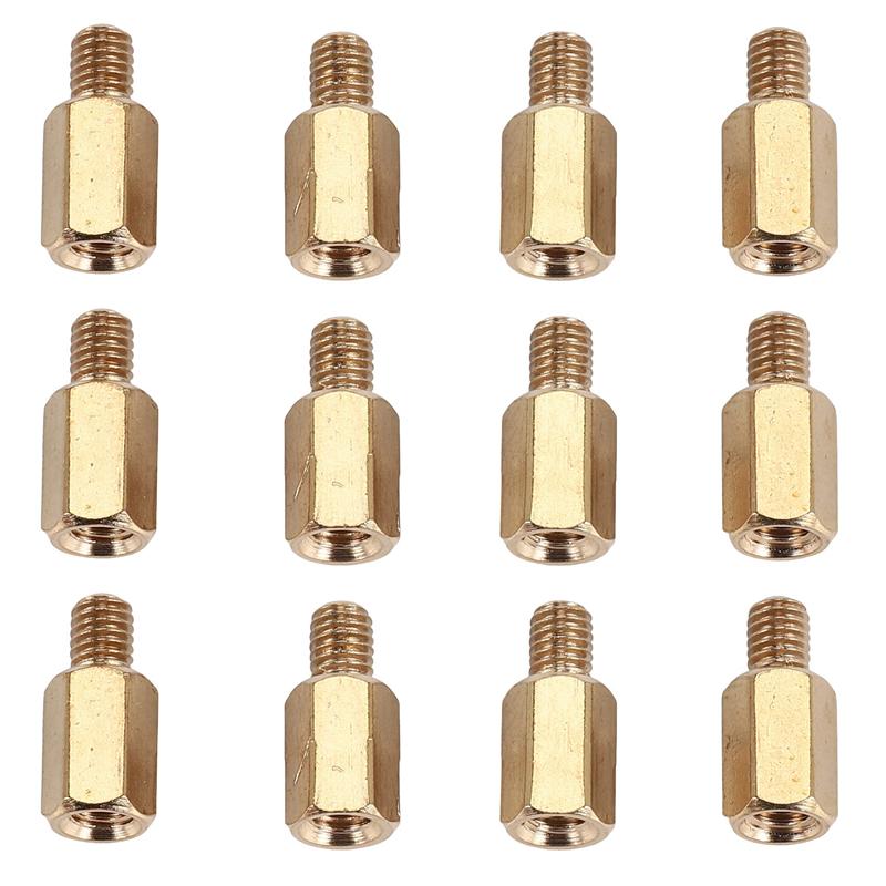 

2025 Тренд 50 шт. ПК PCB Материнская плата Латунная стойка Шестигранная прокладка M3 7+4 мм золотой