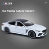 1/24 BMW M8 Sports Car Alloy Car Model, Sound and Light Effect, Wheels with Steering, Children's Toy Car Birthday Gift