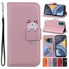 Wallet Card Phone Case For Google Pixel 6 Pro 6A 5A 4A 5G 6Pro Cute Animal Cat Frog Leather Cover D22G