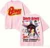 David Bowie Maglietta Regalo per Fan Unisex Unisex Harajuku Oversize Unisex Manica Corta Streetwear Alta Qualità Comoda Classica