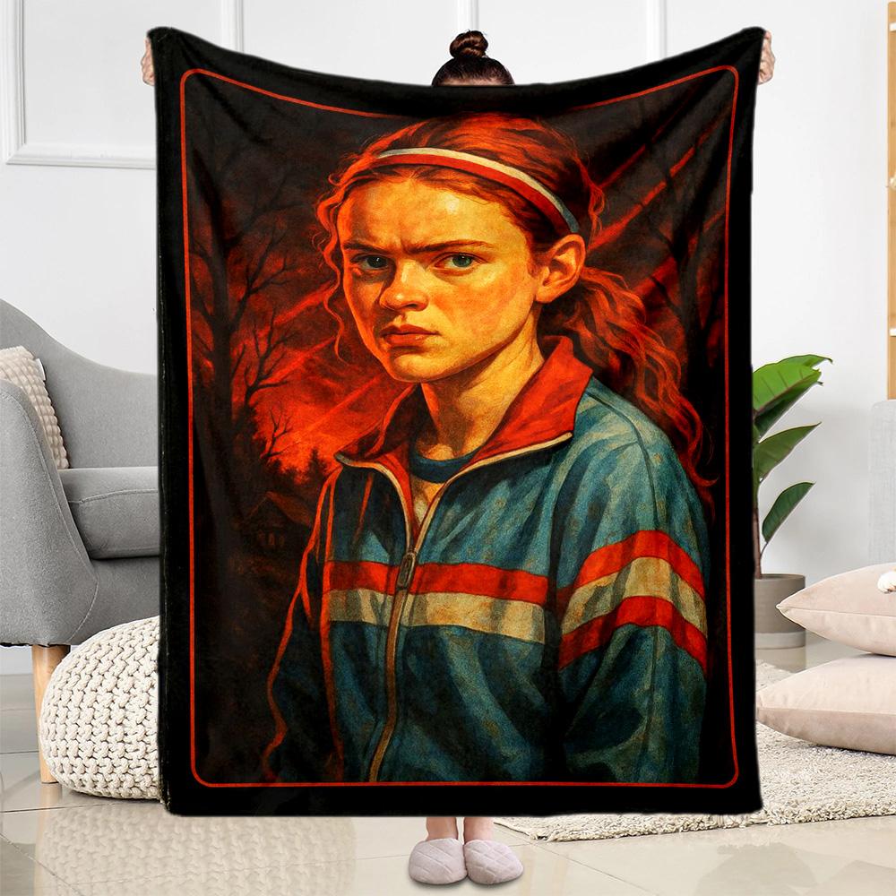 Stranger Things Blanket Suitable for sofas,travel, living rooms also a good gift for friends and family Suitable for all seasons.