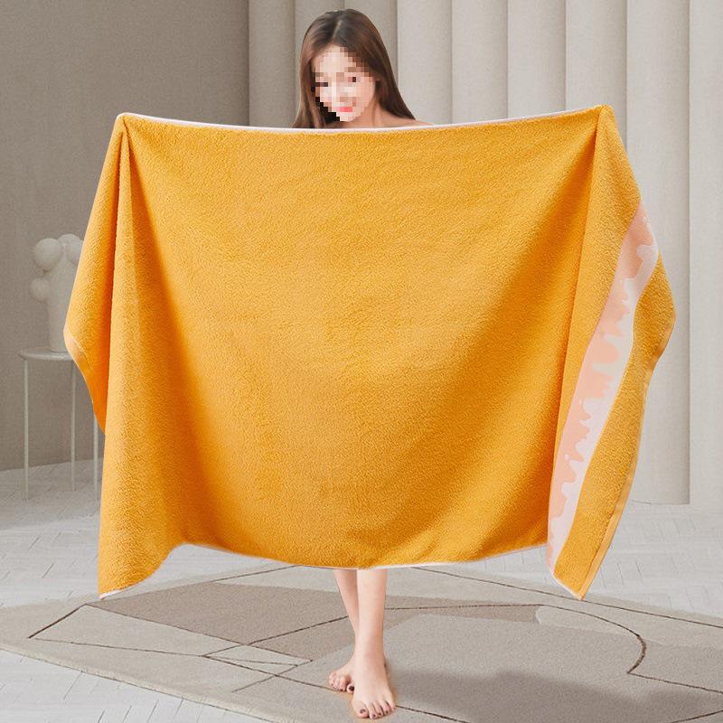 Toalla de Baño Gruesa de Algodón Puro Extra Grande para Hombre Sin Pelusa