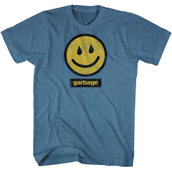 Garbage Smiley Men s T Shirt Rock Band Music Tour Merch Unisex T-Shirt XXXL