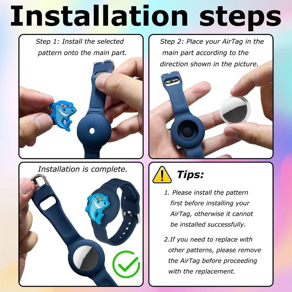 Silicone Kids Bracelet Tracker Case Bracelet Holder for Apple AirTag Tracker Accessories