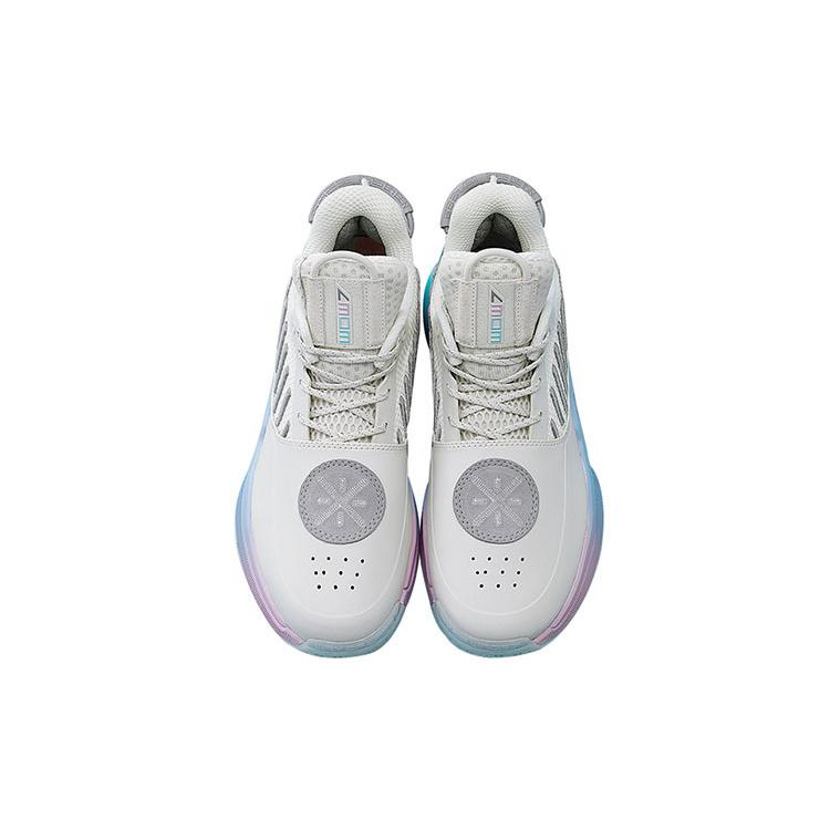 Li Ning Way Of Wade 7 Cotton Candy Abrasion Resistant Breathable Low Top Basketball Shoes Women's White ABAN135-5