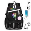 Personalized Printed USB Backpack, Large Capacity Korean Version of Trendy Primary and Secondary School Schoolbag