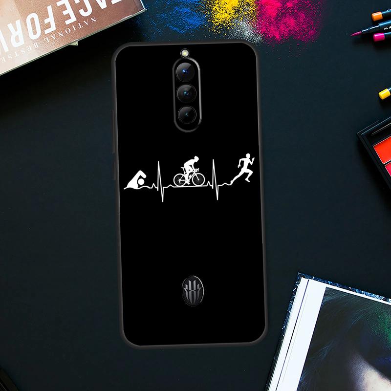 Swim Bike Run Triathlon Case For ZTE Nubia Red Magic 9 8 8S Pro Plus RedMagic 6S 7S Pro 6 7 Pro 5S 6R 5G Back Cover