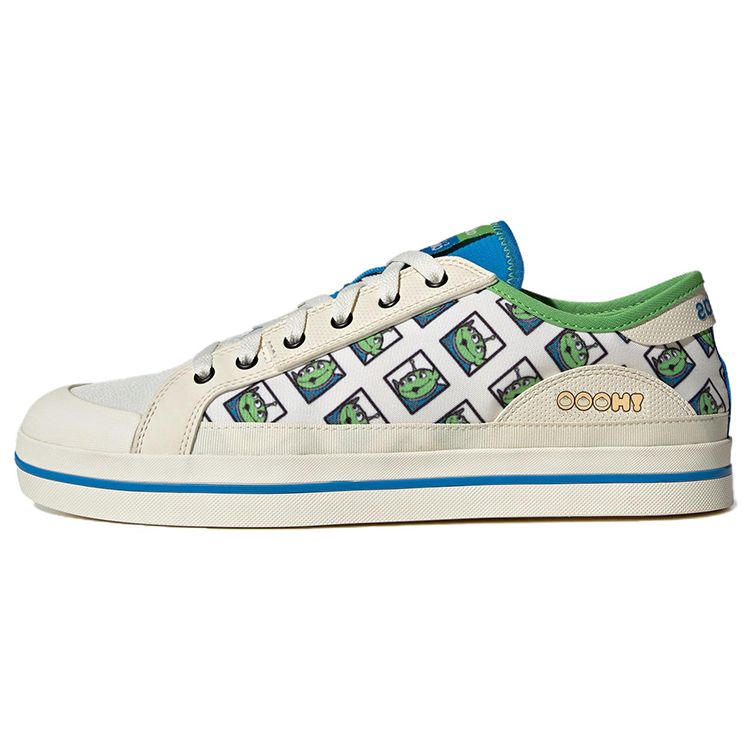 

Adidas Disney X Neo City Canvas Slip-Resistant Low-Top Skate Shoes Unisex Sneakers White Green IG8253 43⅓