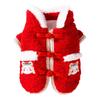 Pet Dog Winter Two-Legged Fleece Coat Small Breeds Like Bichon Frise Red Yellow Warm Outfit