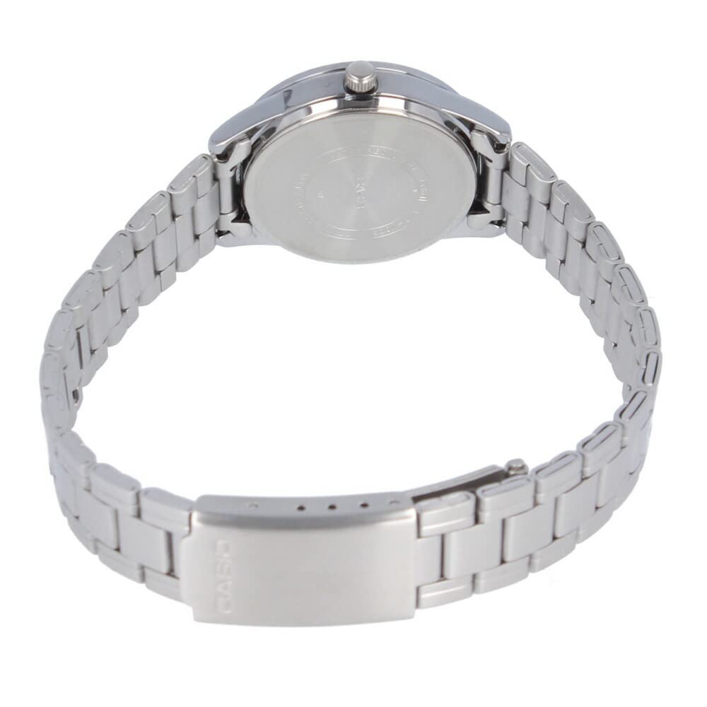 CASIO Cheap Casio Chipkashi Watch Ladies Quartz Analog Stainless Steel Metal Silver Pink LTP-V005D-4B2 [Item]