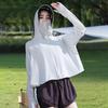 Sunscreen clothes women's summer new vinyl brim outdoor UV protection ice silk blouse cycling thin sunscreen clothes