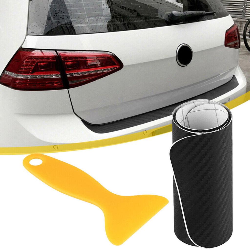 100cm Car Trunk Door Sill Plate Protector Rear Bumper Rubber Strip Pad Mouldings Cover Styling Guard Scraper Car