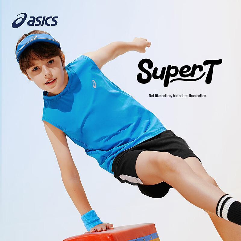 Asics Kids' 2026 Summer "SUPER T" Moisture-Wicking Sleeveless Sport T-Shirt