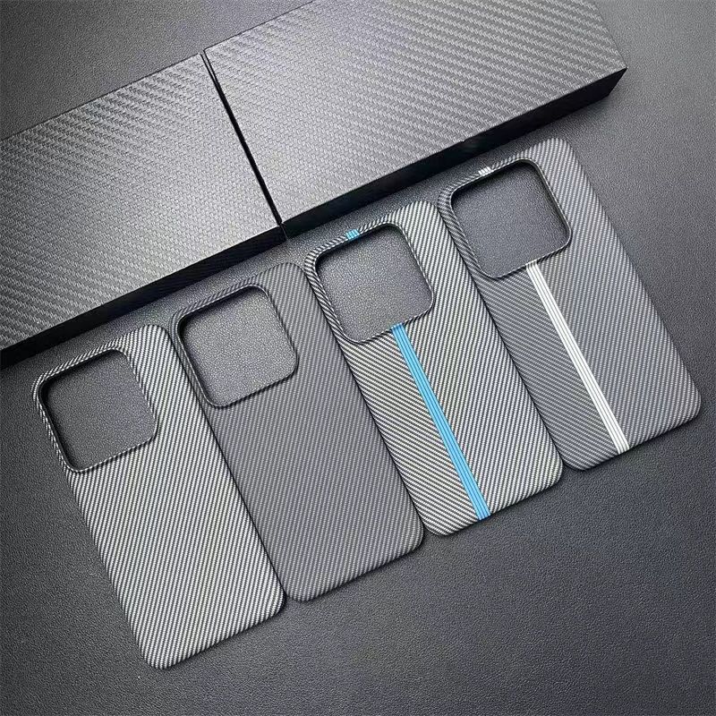 For Xiaomi POCO F6 Pro Case Fashion Hard Carbon Fibre Slim Skin Protective Back Cover Cases For Xiaomi POCO F5 F6PRO Phone Shell