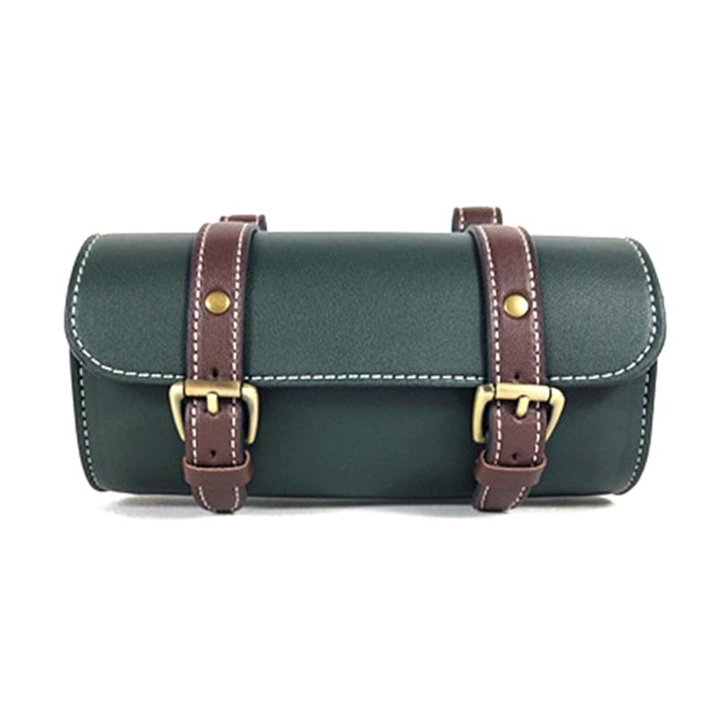 Bike Saddle Bag Side Bag Roll Handlebar Tail Rack Storage Tool Pouch with Straps 1