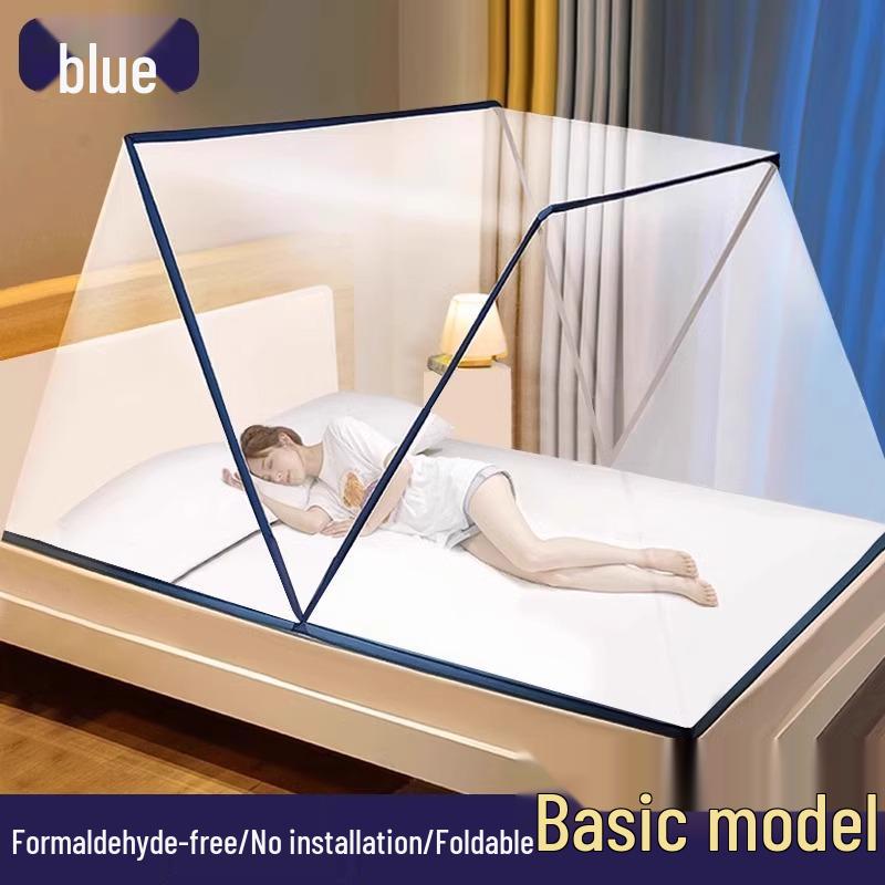 2026 No-Install Foldable Full-Cover Portable Single Bed for Home & Dorm