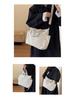 Women's Large-Capacity Corduroy Tote - Versatile Crossbody, Shoulder, Handbag for Commuting and Casual Use