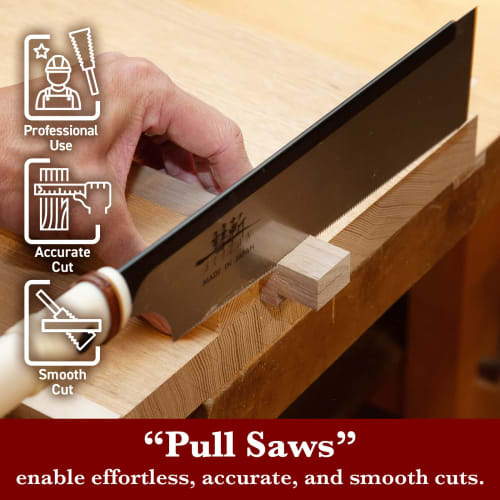 SUIZAN 240mm Wood Saw with Replaceable Blades, Crosscut, Woodworking, Precision Saw