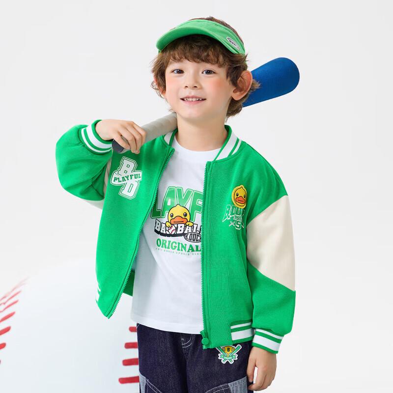 

B.Duck Unisex Kids Cartoon Baseball Jacket 130CM