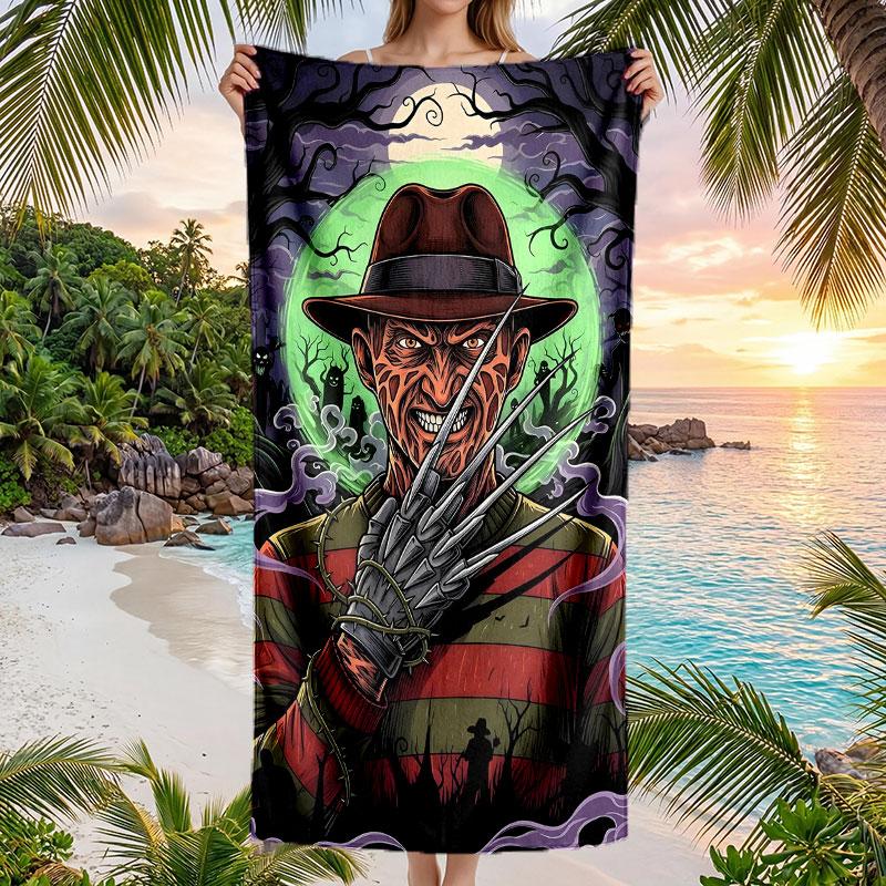 Large Beach Towel Quick Dry Absorbent Towel For Beach IndoorA Nightmare on Elm Street Freddy Krueger