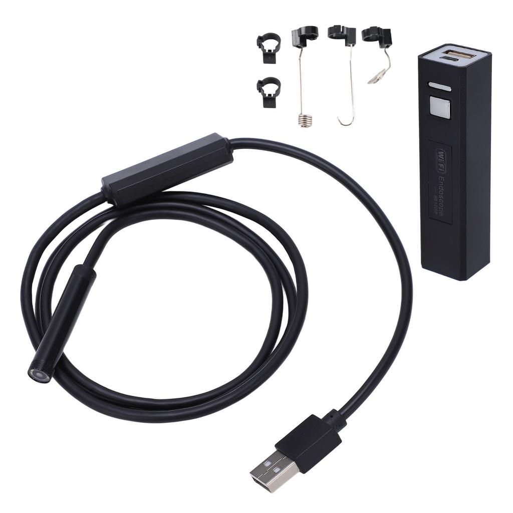 Endoscopio Wireless per Telefono WiFi Borescopio Telecamera di Ispezione HD IP68 8mm con Luce