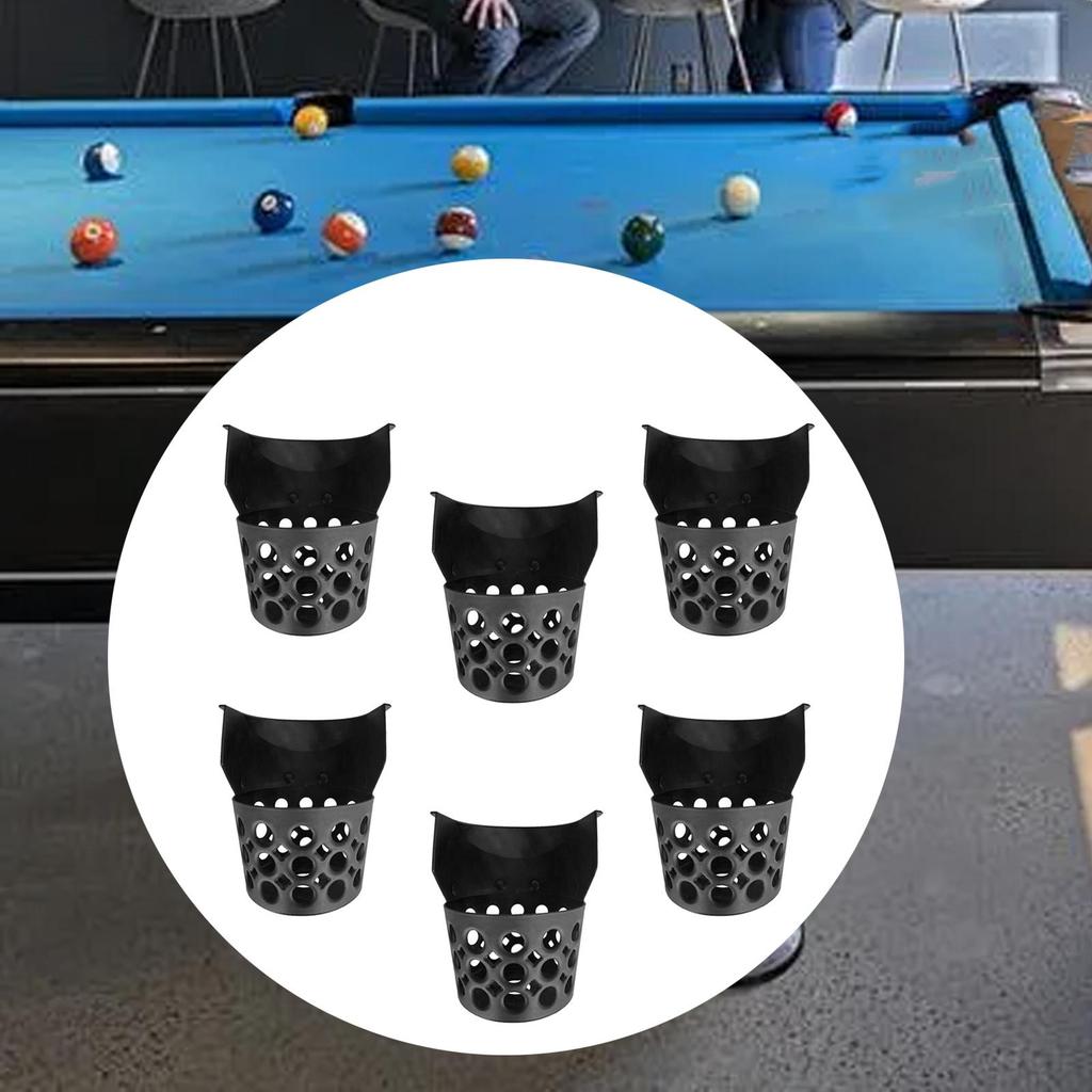 6 Billiard Table Net Bags, Replacement for Table, Pool