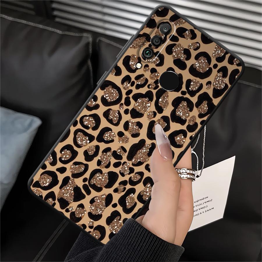 

Phone Case for Huawei P30 P20 Pro P20 P40 Lite P20 Lite 2018 P Smart 2019 Soft Cover Cartoon Leopard Print Pattern Huawei P20 Pro