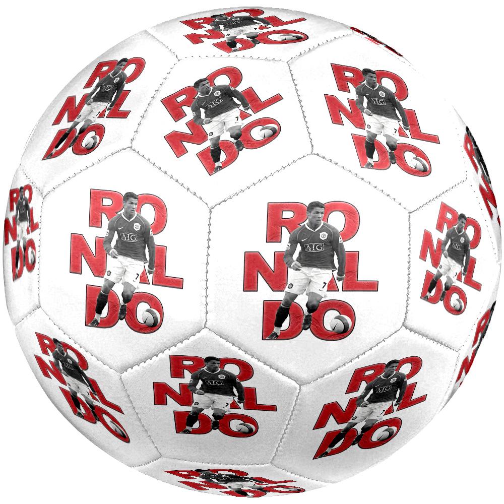 Pallone da Calcio Ronaldo Salto Dinamico Misura 5 Calcio Cucito a Macchina Allenamento Indoor/Outdoor e Partite Accessorio Calcio