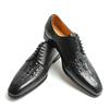 Fashion Fashionable Derby Shoes Crocodile Pattern Leather 2025 New Style Business Office Handcrafted Oxfords High Quality Dress Men Shoe