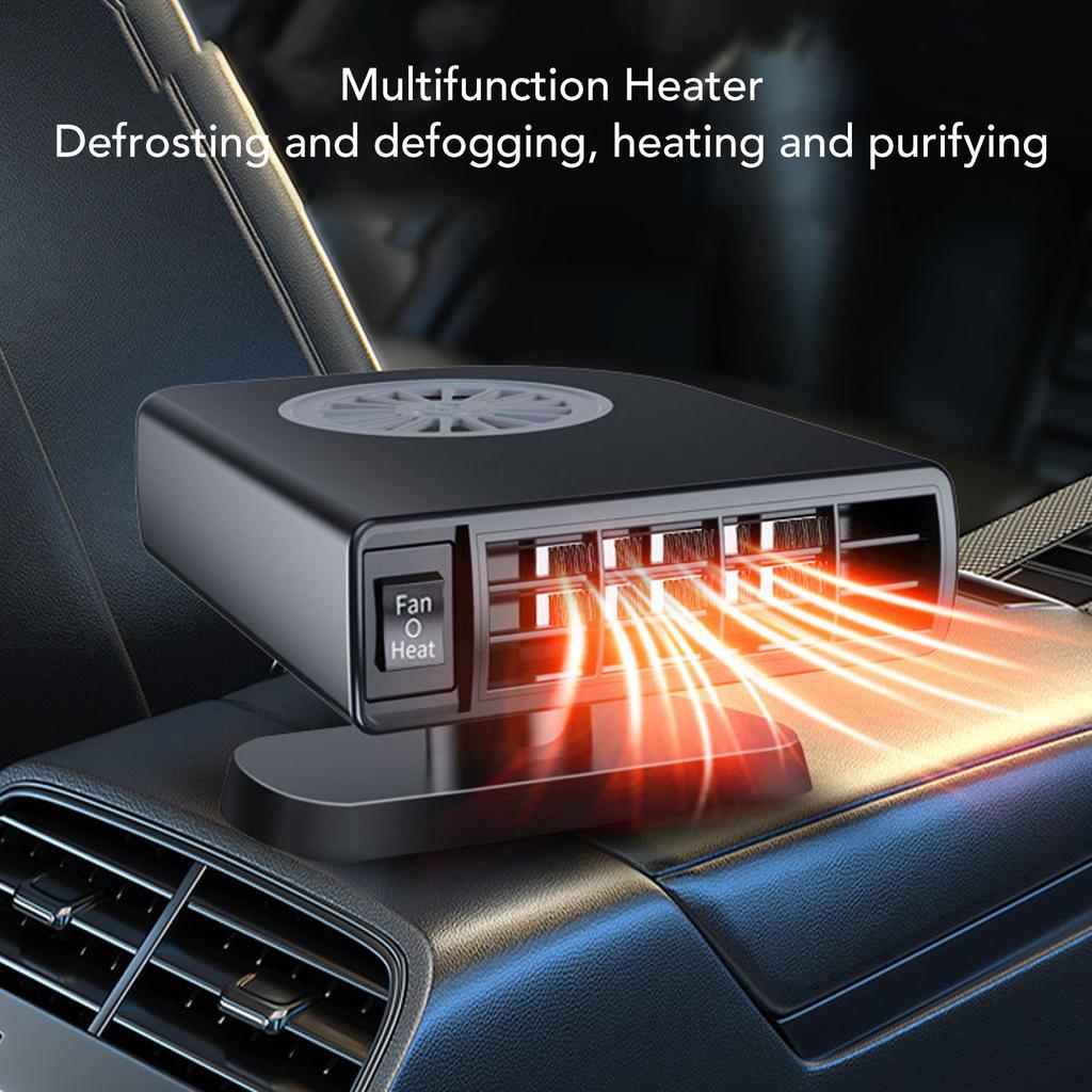 24V Fast Heating Car Heater Dual Speed Adjustable Quick Defrosting Defogging Portable Windshield Heater Ideal Trucks and Vans