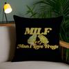 Man I Love Frogs Milf Cushion Cover Plush Fabric Soft Double-Sided Printed Invisible Zipper Sofa Pillow Case Home Decor