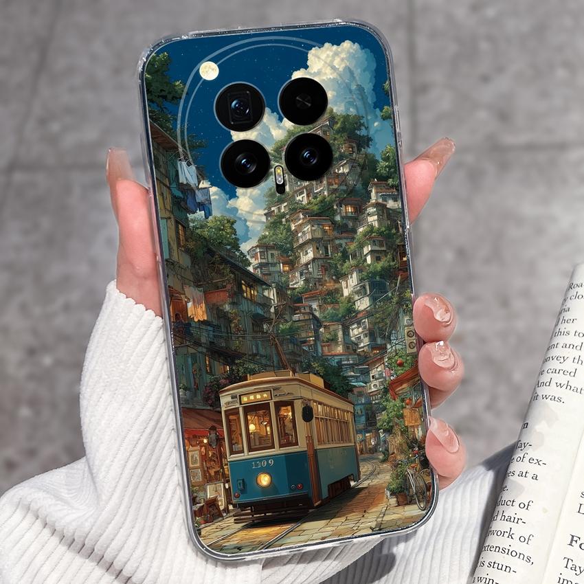 

For Honor Magic8 7 6 5 8A Pro 9X 9S X40 Y6s Phone Covers Retro Pocket Watch Patterns Transparent Silicone Protective Ultra Thin Cases For Honor Casing Honor 8A Pro