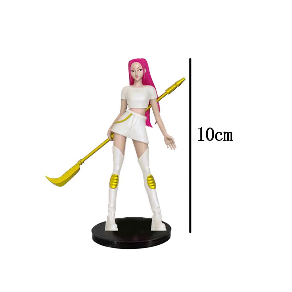 7pcs/Set Kpop Demon Hunters Action Figure Toy Derpys Tiger Rumi Mira Zoey Sussy Figurine Doll For Fans Gift