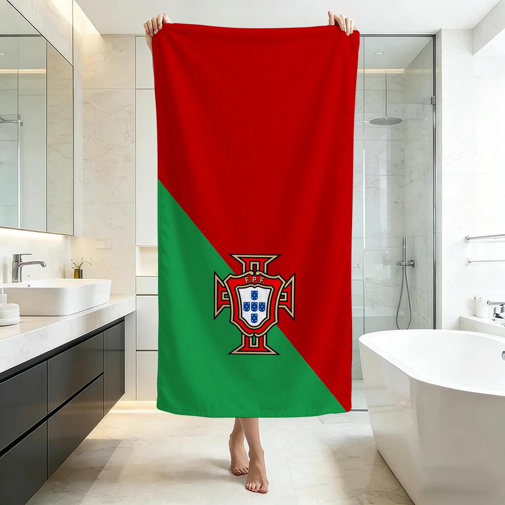 Flaga P-Portugalia Ręcznik Jakość Hotelu Pięciogwiazdkowego Ekologiczne Ultra Miękkie Grube Ręczniki & Ręczniki Plażowe