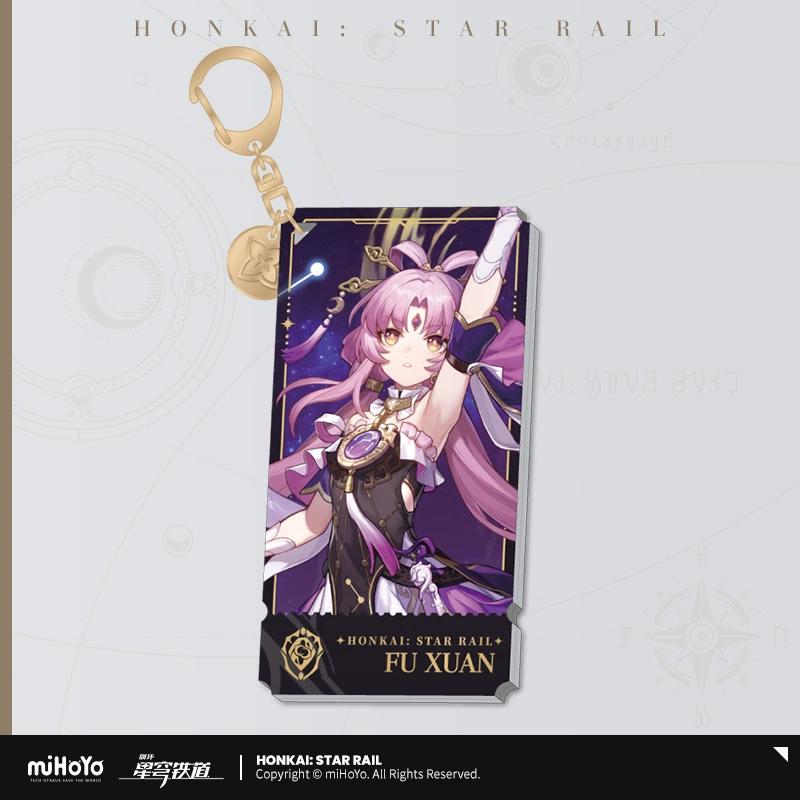Sunsyea Honkai Star Rail Official Merch miHoYo Original Authentic The Preservation Path Acrylic Stand Keychain Badge Aventurine