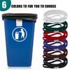 Riakrum 6 Pieces Trash Can Rubber Bands, Suitable for 60-98 Gallon Trash Cans,Perimeter from 102 Inches to 150 Inches Large Multi-functional Rubber