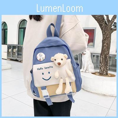 Cute Cartoon Kids Backpack For Boys And Girls Lightweight And Durable Suitable For Preschool And Elementary Students Nylon Material Medium Size