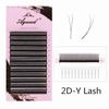 NEW Arrival U Shape Eyelash Extensions Brown 4DW U3DW U5DW Eyelash Matte Black Easily Grafting Natural 3D Fairy False Eyelashes