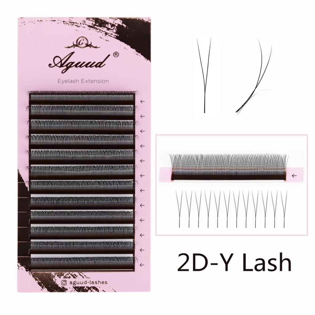 NEW Arrival U Shape Eyelash Extensions Brown 4DW U3DW U5DW Eyelash Matte Black Easily Grafting Natural 3D Fairy False Eyelashes