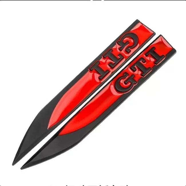 Nové 1ks 3D kovový odznak na blatník pro karoserii vozu Volkswagen VW Golf 7 6 5 GTD GLI Samolepka s logem Znak Dekály Stylingový doplněk