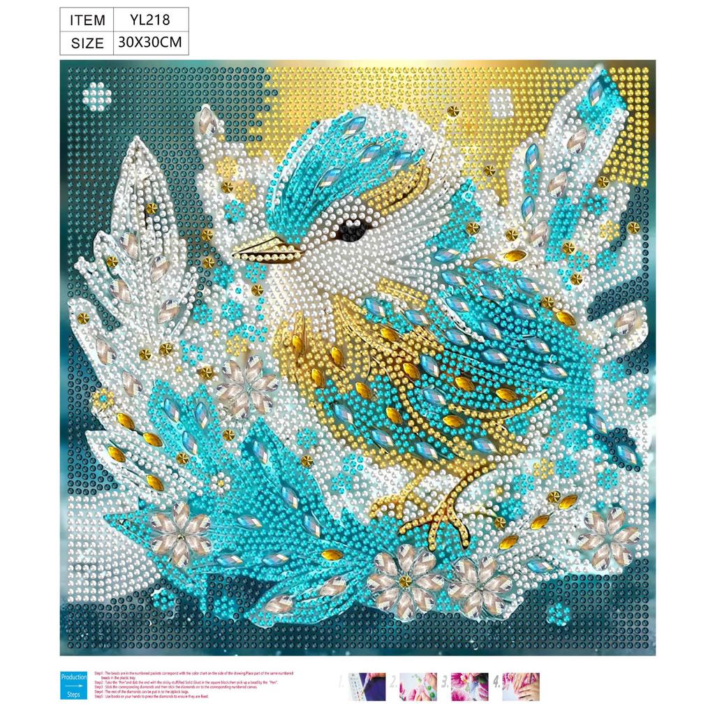 30 * 30 Special-shaped Diamond Painting Full of Diamonds Handmade Sticker Material Package, Diamond Sticker DIY Decorative Painting