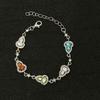 Exquisite and Sophisticated Oval Flower Bracelet for Women, Ethereal Hand Accessory