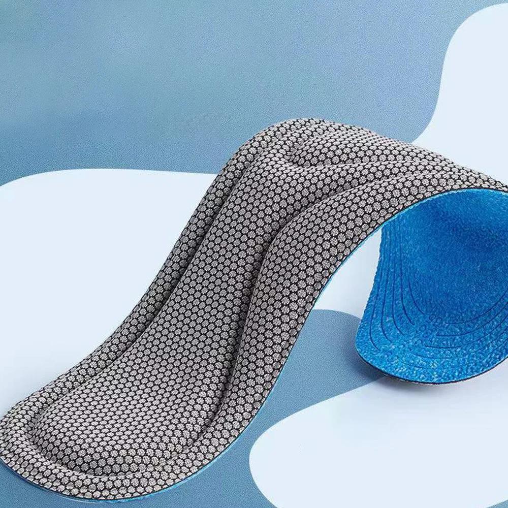 2/4pcs Memory Foam Orthopedic Insoles for Shoes Men Women Nano Antibacterial Deodorization Insole Sweat Absorption Running Cushion