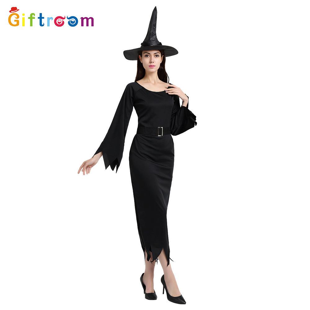 Alluring Short Sleeve Black Witch Uniform For Adult Women Ideal For Stage Performances