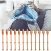 Lace Bobbin Hardwood, 12pcs 4.3in Practical DIY Beech Lace Bobbin Sewing Tools Durable Lace Robbin Weaving Tools for Hand-knitting DIY Tools, Such As