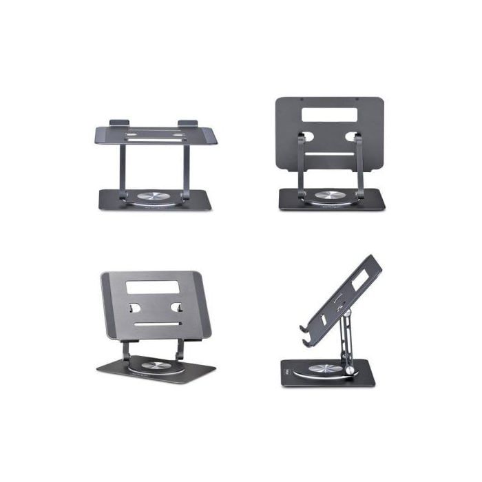 StarTech.Com Supporto PC Portatile Girevole 360° Ergonomico Alluminio Argento
