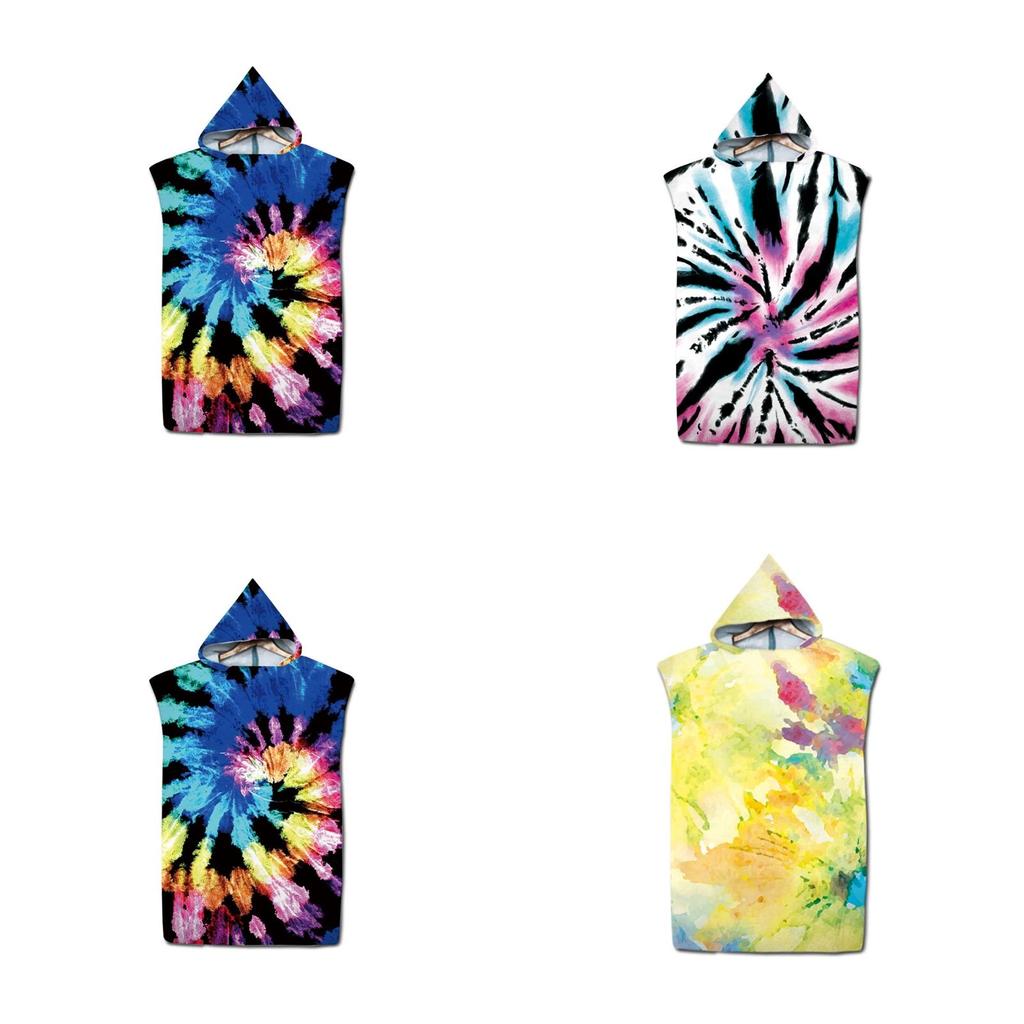 Quick Dry Hooded Bathrobe Towel For Beach And Outdoor Activities